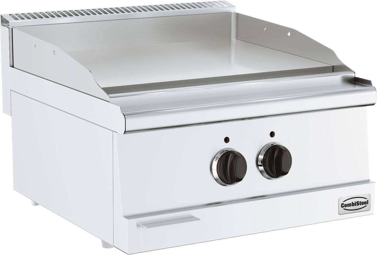 Premium 600mm Electric Fry Top with Gleaming Chrome Finish by Combisteel - Model 7178.0070