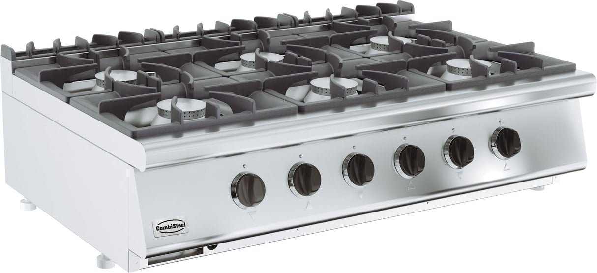 CombiSteel 700 Series 6-Burner Gas Range - Model 7178.0210: Elevate Your Cooking Experience!