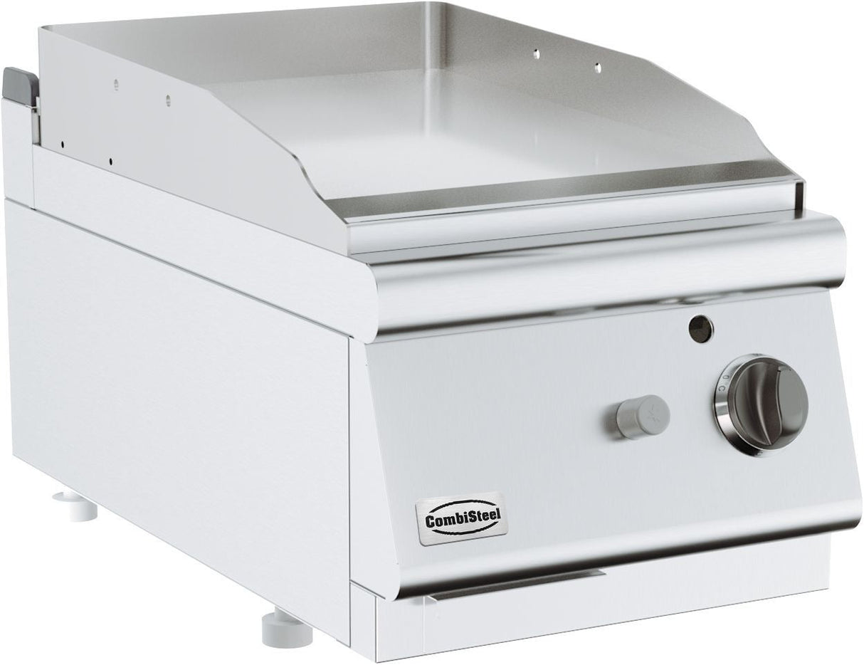 Compact Combisteel Gas Griddle with Single Burner - 400mm Wide for Perfect Frying