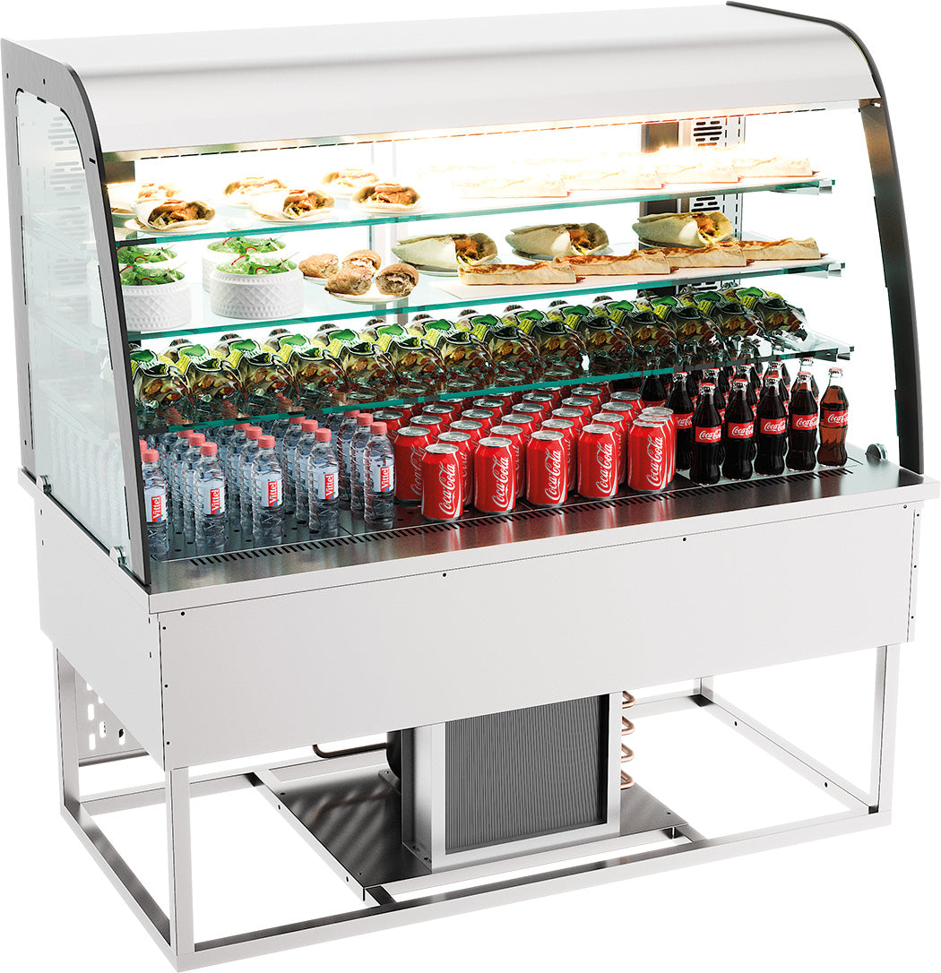 Combisteel Drop In Refrigerated Display 200 L Open Front