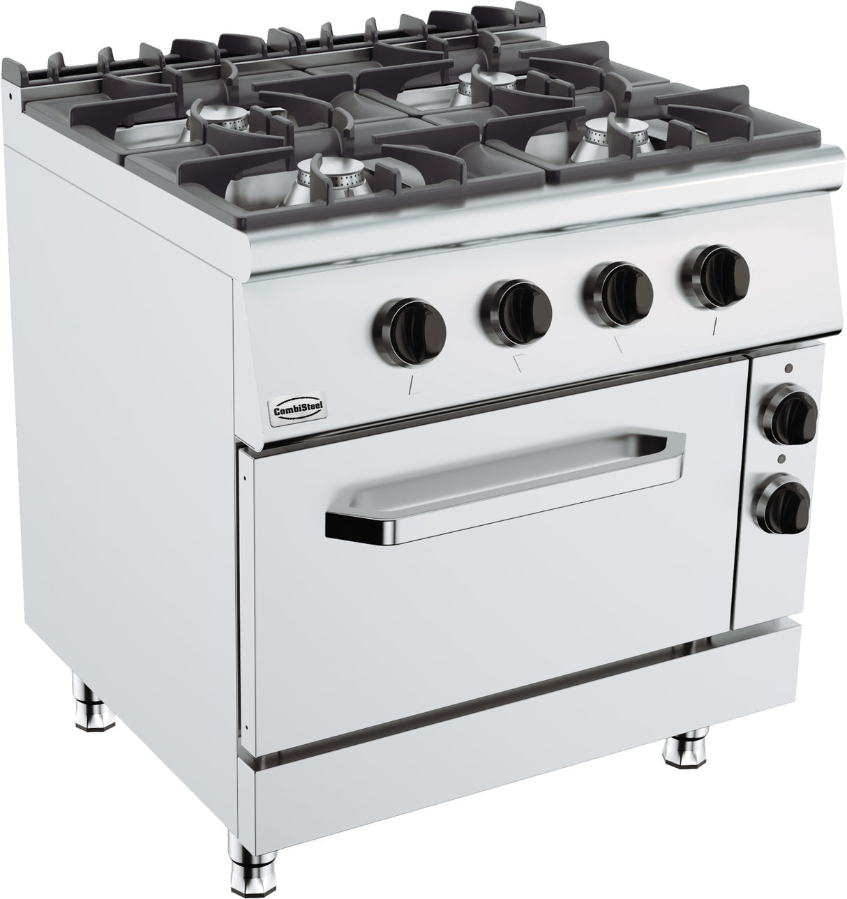 Combisteel Base 900 Gas Stove 4 Bu. With Electric Oven