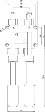 Elevate Your Kitchen Experience with the Combisteel Dual-Pedal Mixing Faucet - Model 7212.0060