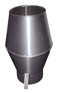 Stylish Combisteel Round Deflector Hood - 400mm Diameter, Model 7222.0400