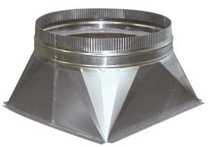 Transform Your Space with the Combisteel Square to Round Converter - 250mm Diameter - Model 7222.0525