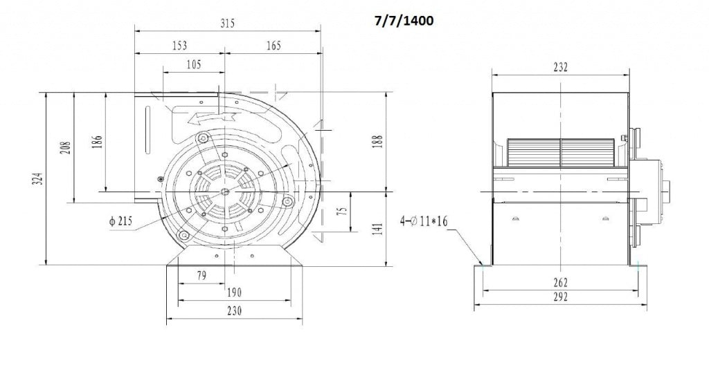 High-Performance Combisteel 1500 m³/h Centrifugal Kitchen Extractor Box Fan - Model 7225.0145