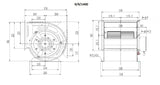 High-Power Combisteel Centrifugal Kitchen Extractor Fan - 3000 m³/h Efficiency, Model 9/9 - 7225.0155