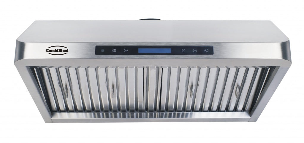 Premium Combisteel 1200mm Deep Extraction Hood with Motor, Filters, and LED Lighting - Model 7227.0010
