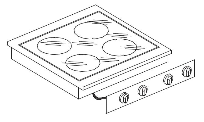Elevate Your Cooking Experience with the Combisteel Ceramix 4-Zone Cooktop - Model 7266.0040