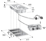 High-Performance Combisteel Electric Smooth Fry Top 400V - Model 7266.0045