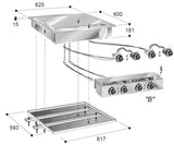 Premium Chromed Electric Fry Top by Combisteel - Model 7266.0060