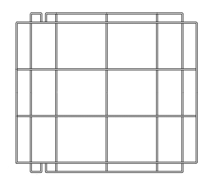 Premium Stainless Steel Bottom Grid by Combisteel - Model 7280.0115