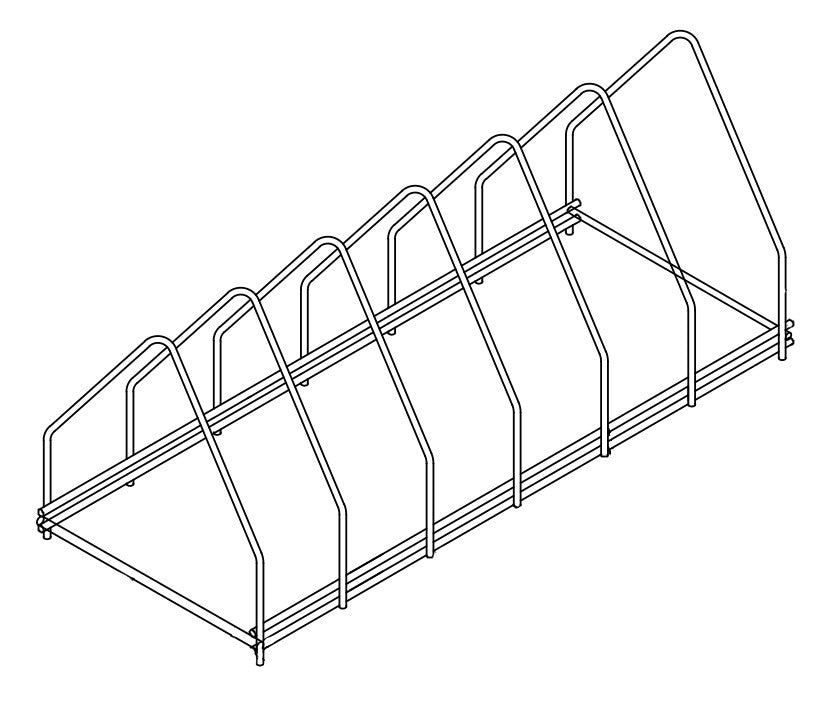 Premium Stainless Steel Tray Rack - 6-Tier by Combisteel (Model 7280.0125)