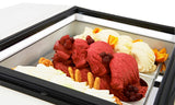 Sleek White Combisteel Countertop Ice Cream Display - Convenient Side Access Model 7292.0005