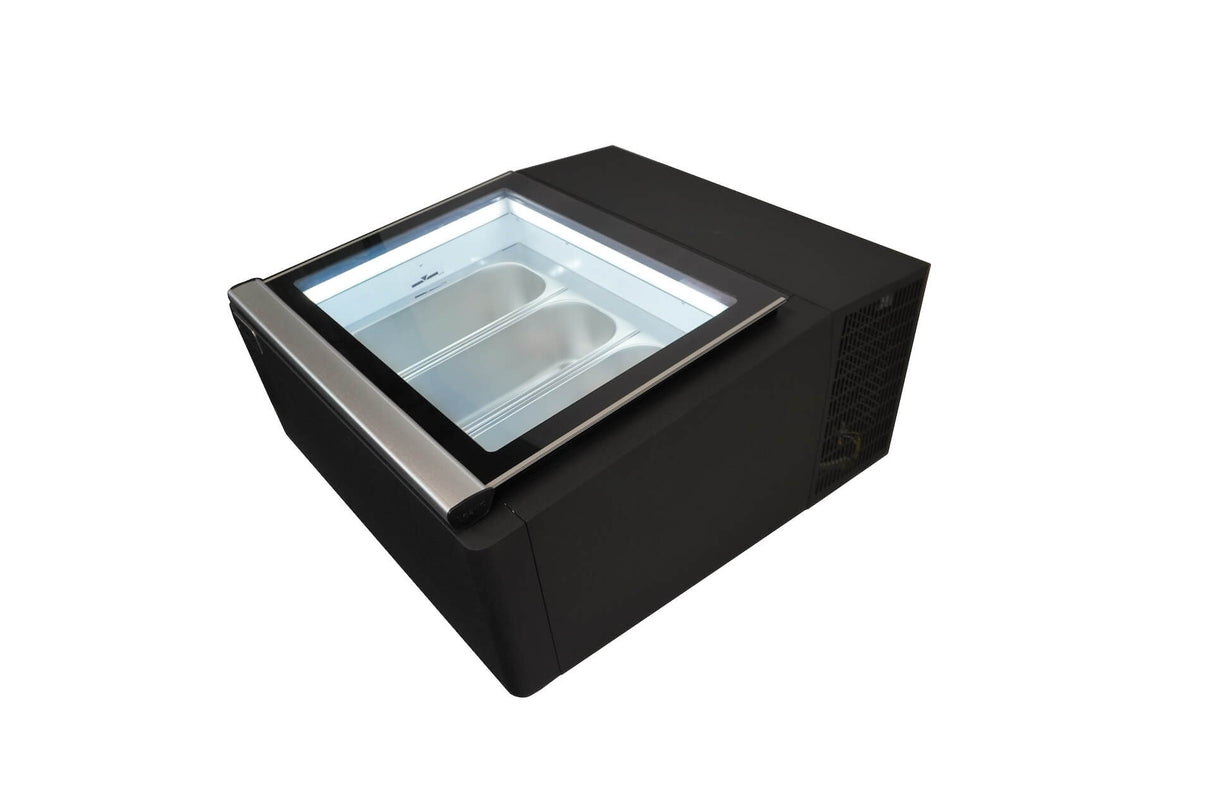 Sleek Combisteel Compact Ice Cream Display Freezer - Holds 3 x 5 Litres of Frozen Delights!