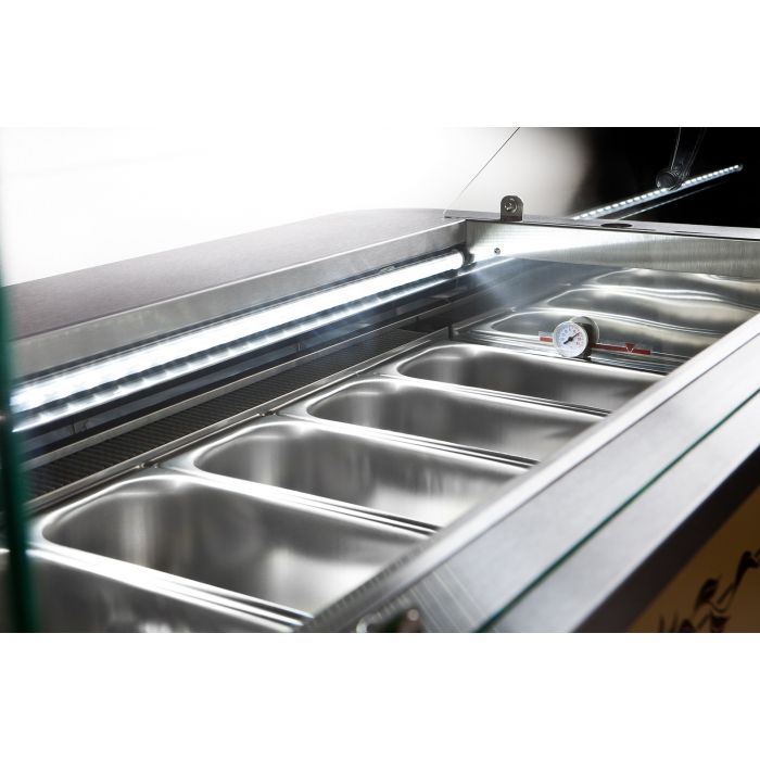 Stylish Combisteel Mobile Gelato Display Cart - Perfect for Ice Cream Lovers!