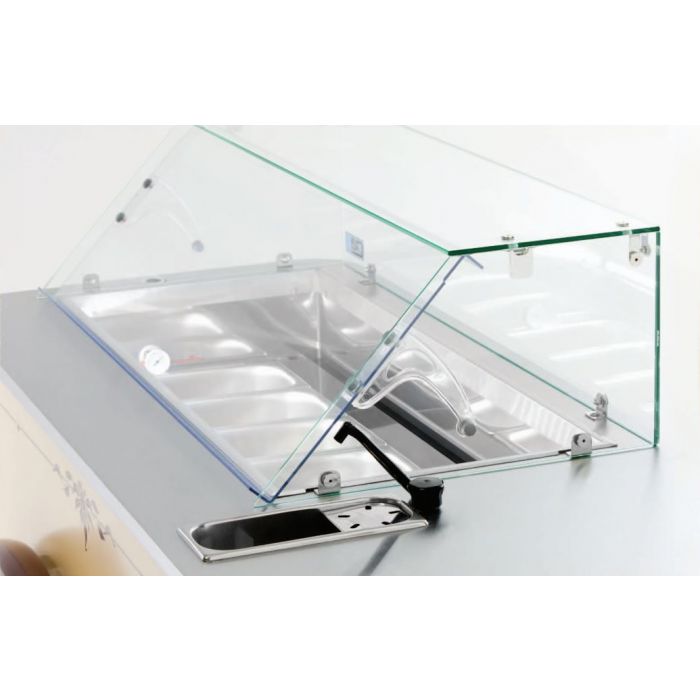 Stylish Combisteel Mobile Gelato Display Cart - Perfect for Ice Cream Lovers!