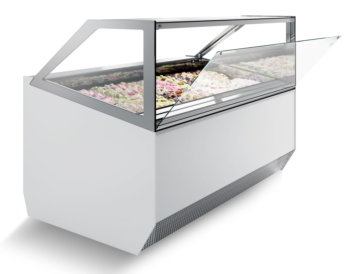 Stylish Combisteel Millennium 20 Ice Cream Display - Transport Available Upon Request - Model 7295.0055