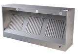 Commercial Extraction Hood - Stainless Steel Wall-Mounted Extraction Hood by - Complete 2000mm Unit for Effortless Cooking Ventilation