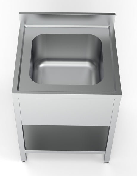 Commercial Sink - 700mm Wide Single Bowl Stainless Steel Sink by - Model 7333.0815