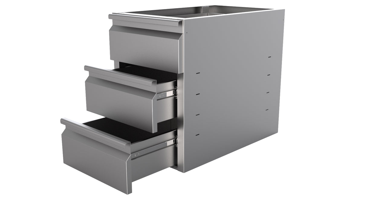 Combisteel Drawerset 3 Drawers For Table 600