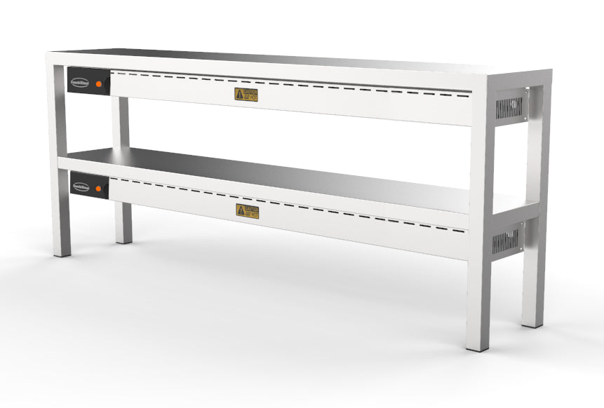 Combisteel Overshelf Ceramic Heated 2 Level 1600 8 Heaters Of 250 W