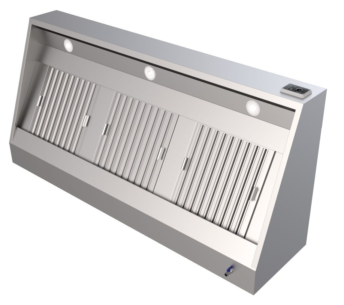 Premium 2000mm Wall-Mounted Stainless Steel Extraction Hood by Combisteel - Complete Unit for Ultimate Kitchen Ventilation