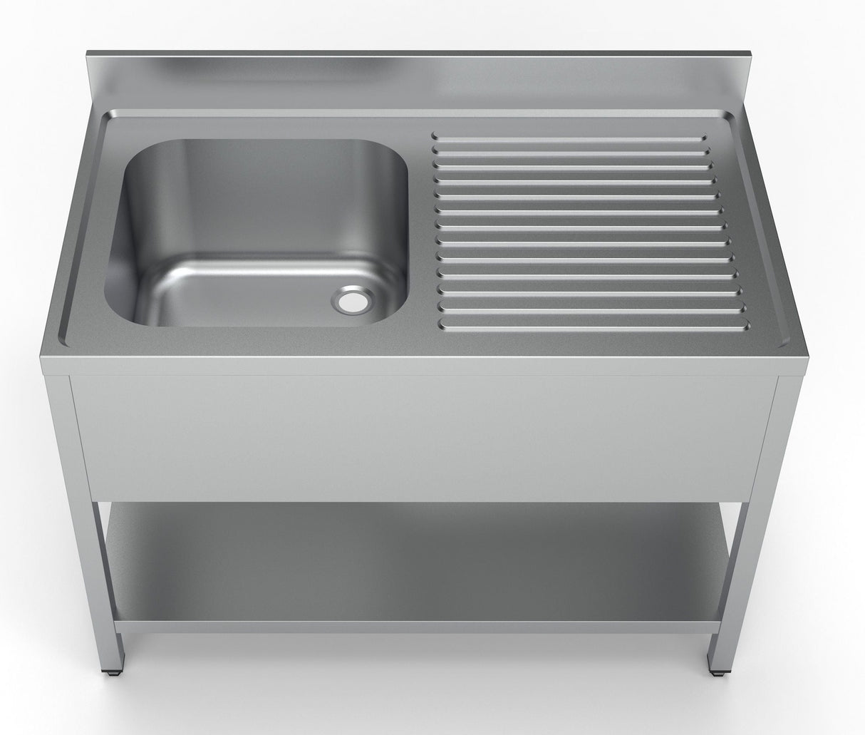 Premium 1200mm Wide Combisteel Stainless Steel Sink with Spacious Left Hand Bowl