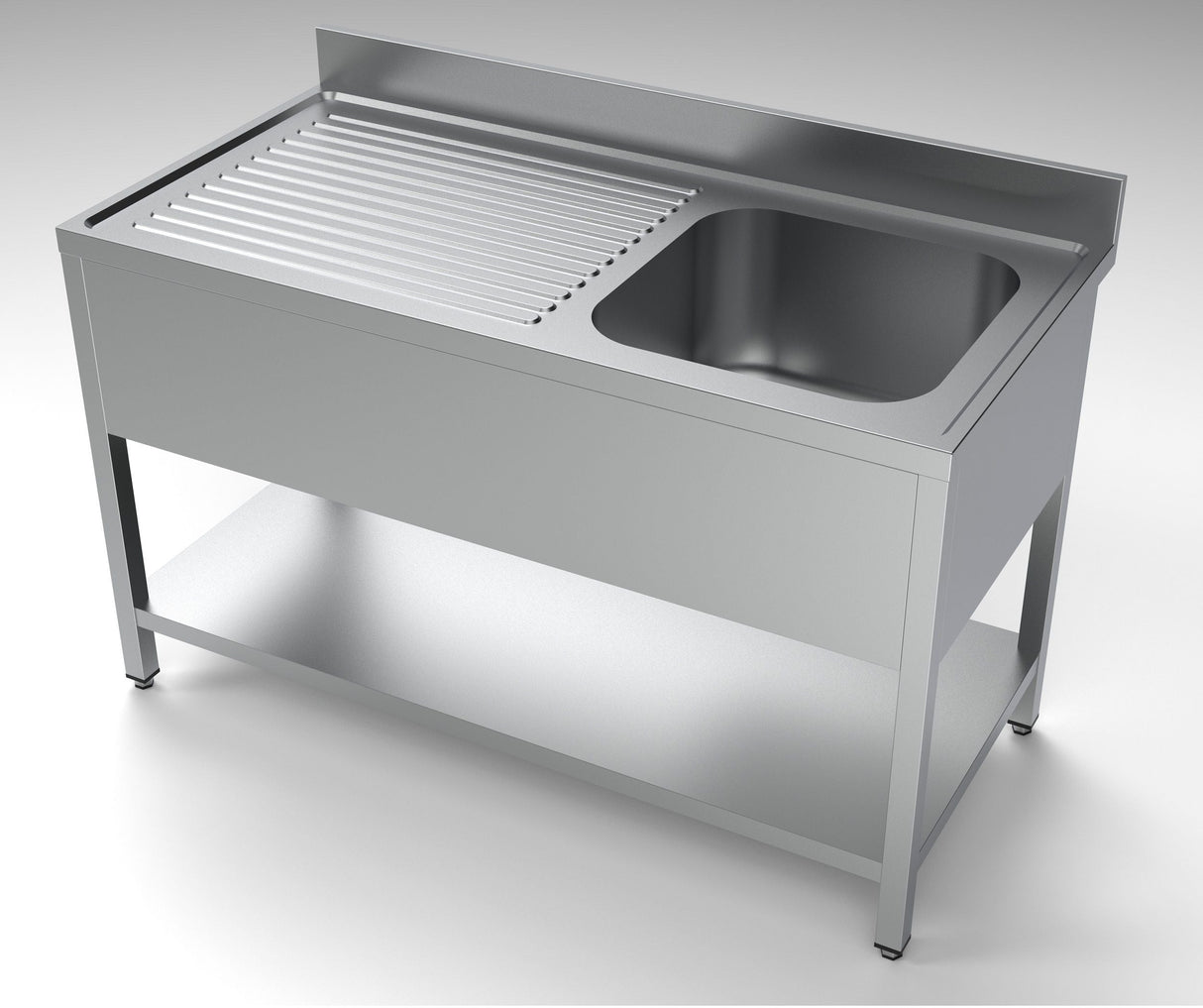 Premium Combisteel Stainless Steel Sink with Spacious Right-Hand Bowl - 1400mm Wide