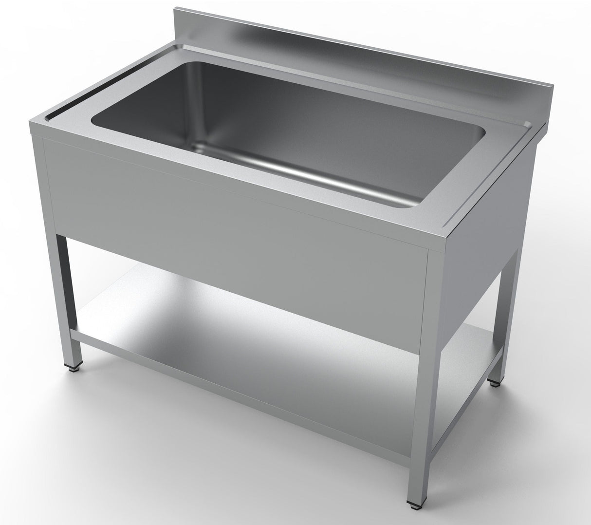 Discover the Combisteel Extra Wide Single Pot Wash Catering Sink - a spacious 1200mm solution for efficient kitchen cleanliness! Model 7333.1300.