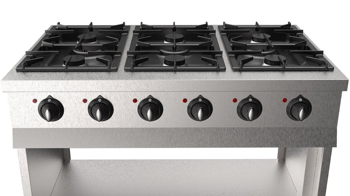 Combisteel Base 700 Gas Range 6 Bu.