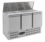 Ultimate 3-Door Pizza Prep Saladette Refrigerator by Combisteel - Model 7950.0094