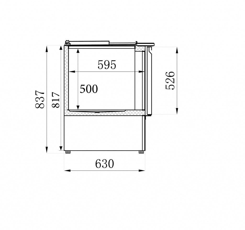 Ultimate 3-Door Pizza Prep Saladette Refrigerator by Combisteel - Model 7950.0094