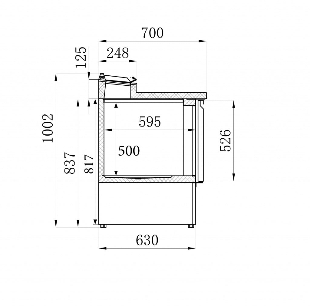 Elevate Your Culinary Experience with the Combisteel 2-Door Pizza Prep Counter Saladette Fridge – Featuring 5 x 1/6 GN Capacity