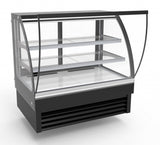 Stylish Curved Glass Display Fridge for Deli and Patisserie - 236 Liters by Combisteel