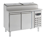 Premium Combisteel 2-Door Saladette with 6x1/3 GN Container - Model 7450.0102