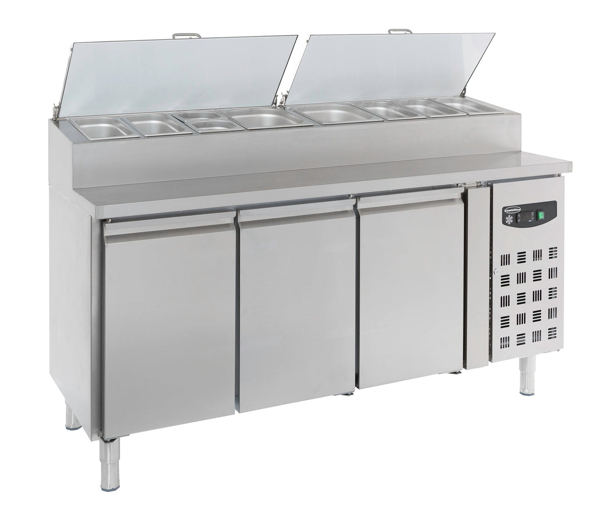 Combisteel 3-Door Saladette with 8 x 1/3 GN Containers - Model 7450.0104