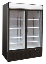 Sleek Combisteel Double Glass Door Refrigerator - Model 7450.0140