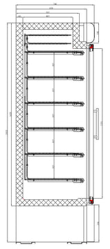 Premium Combisteel Glass Door Freezer - Model 7450.0165