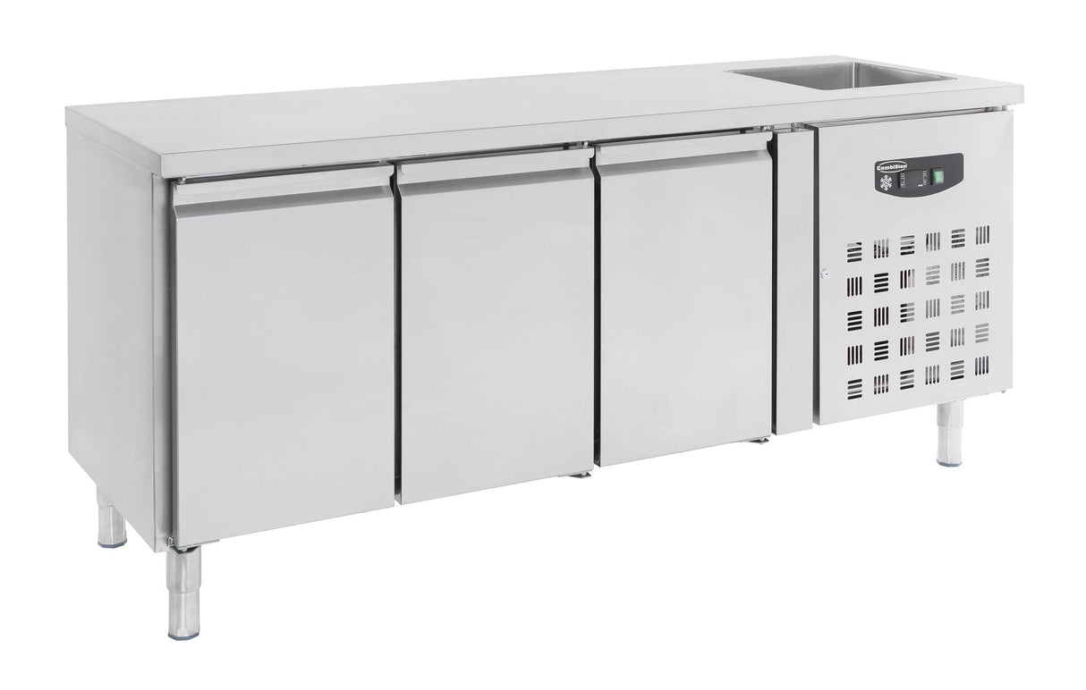 Discover the Combisteel 700 Refrigerated Counter Sink with 3 Convenient Doors - Model 7450.0215