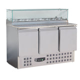 Stylish Combisteel 3-Door Pizza Counter - Model 7450.0220