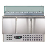 Stylish Combisteel 3-Door Pizza Counter - Model 7450.0220