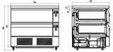 Combisteel Refrigerated/Freezer Counter 2 Drawers 4 X 1/1 Gn