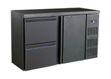 Combisteel Barcooler Black 1 Door And 2 Drawers