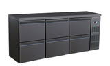 Combisteel Barcooler Black 6 Drawers