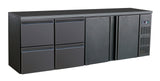 Combisteel Barcooler Black 2 Doors And 2 Drawers