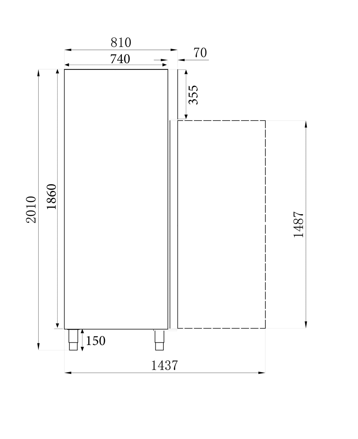 Premium Stainless Steel Combisteel Static Freezer - 600L Capacity