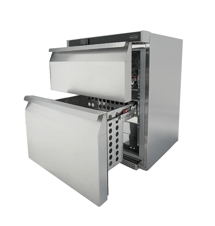 Commercial Catering Equipment - Refrigerator Ss 2 Drawers