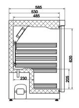 Sleek Stainless Steel Single-Door Refrigerator by Combisteel - Model 7450.0550