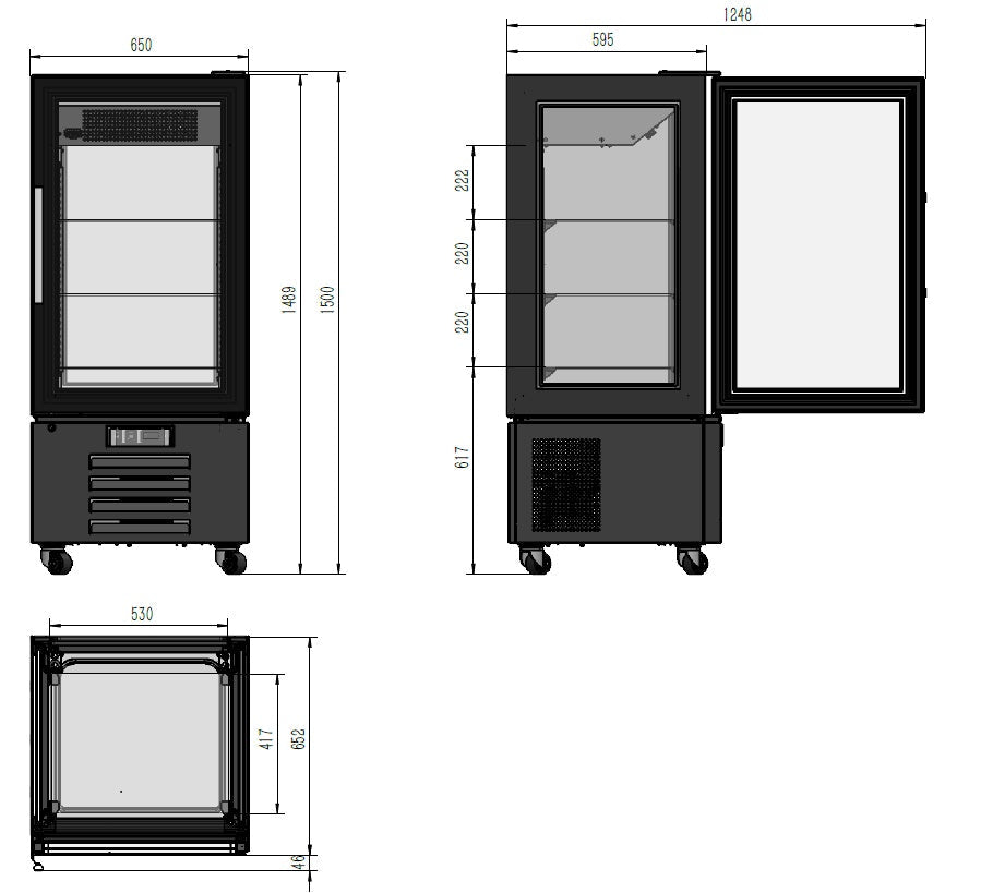 Indulge Your Customers with the Combisteel 1500 Refrigerated Dessert Showcase - Model 7450.0840