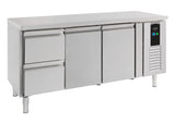 Commercial Refrigerated Counter - 700 Refrigerated Counter 2 Doors And 2 Drawers Energy Line